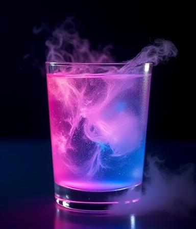 Glowing Nebula Cocktail
